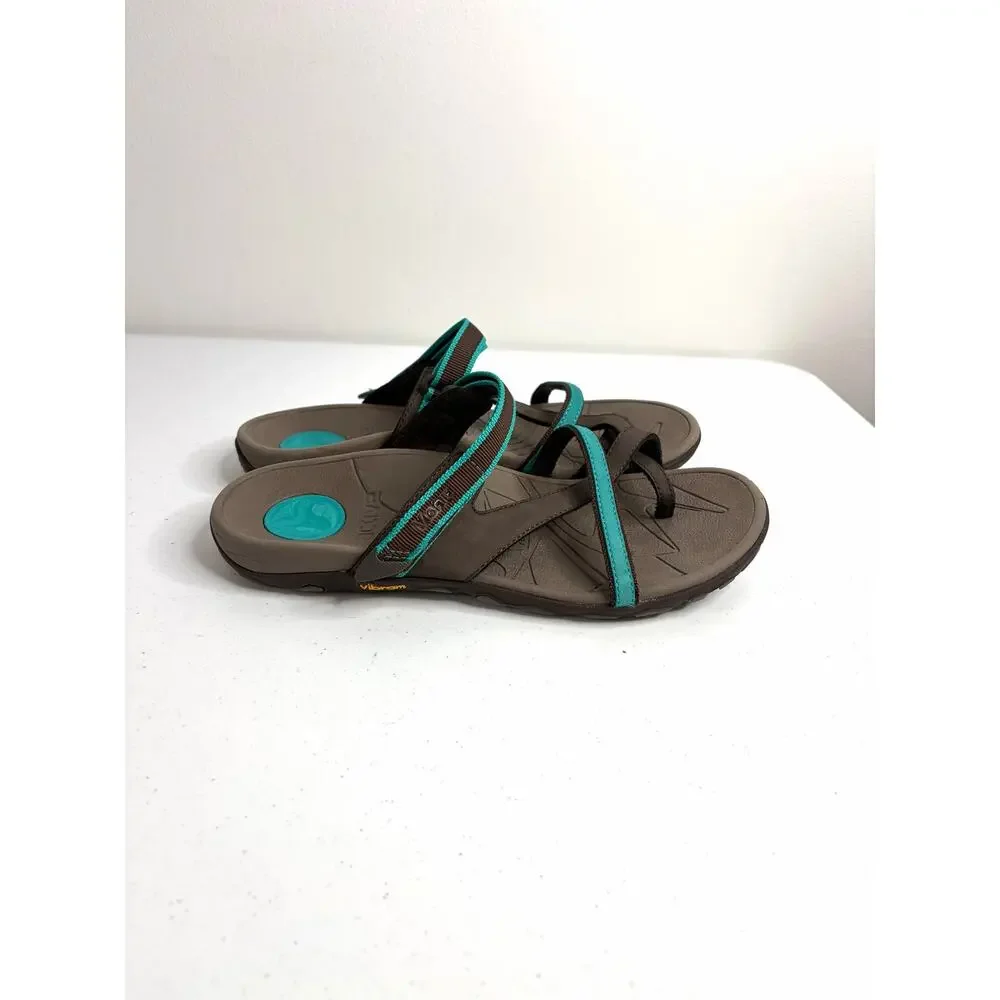 Vionic Mojave Women's Sandals EU 39 Chocolate Brown/Teal Arch Support Outdoors